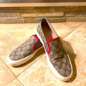 Gucci GG canvas slip on sneakers